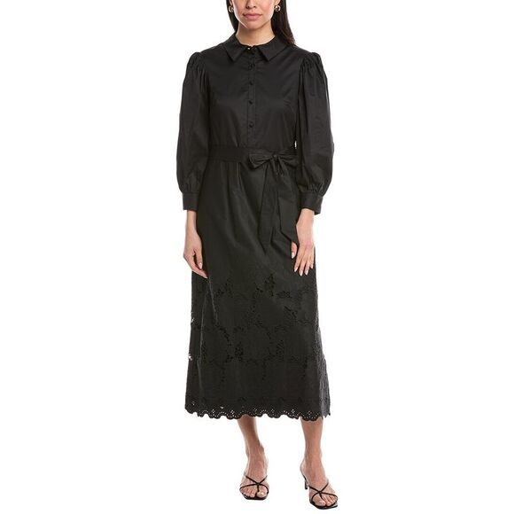 Mikael Aghal WomensMidi Dress, Black